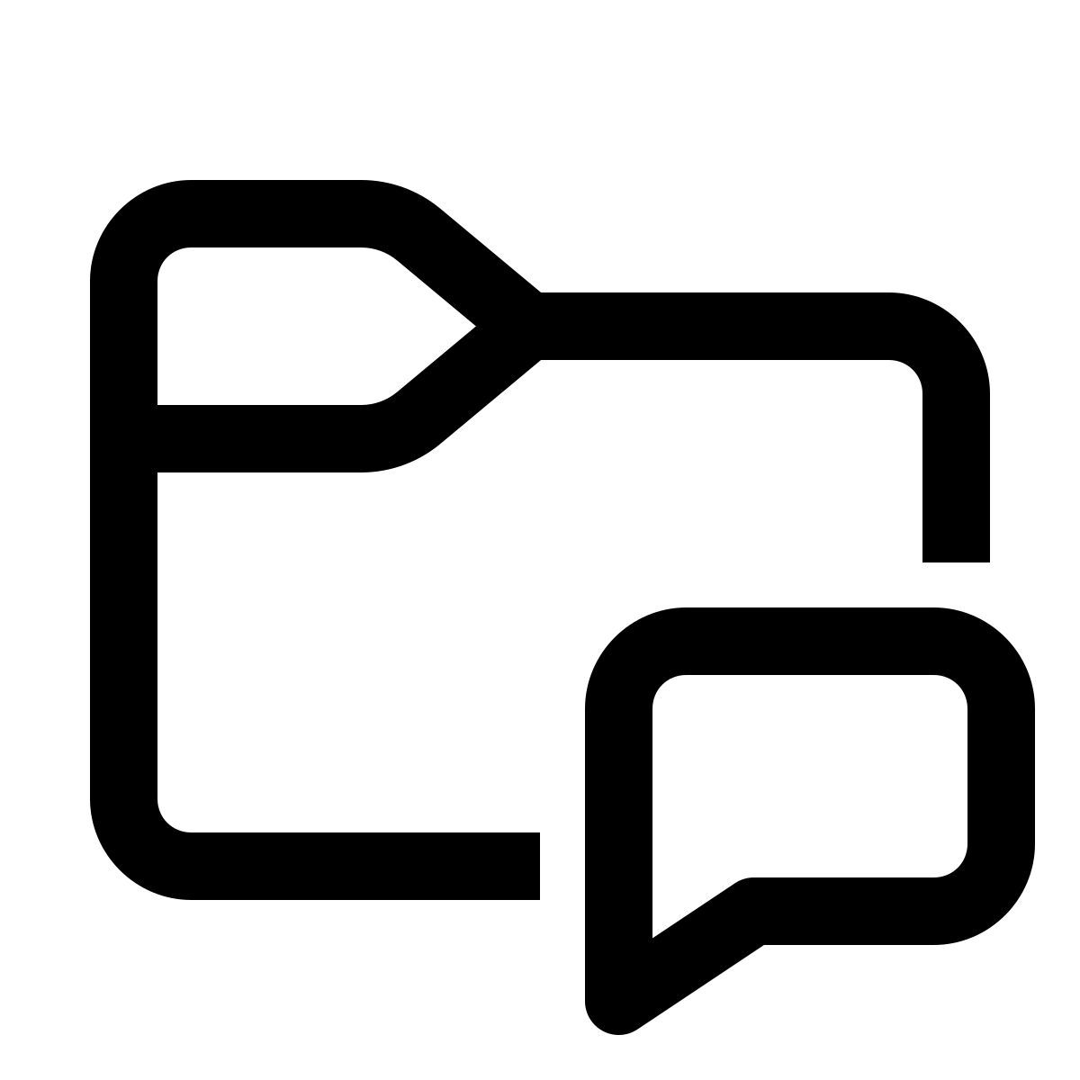 windows 11 outline style dossier de journaux icon