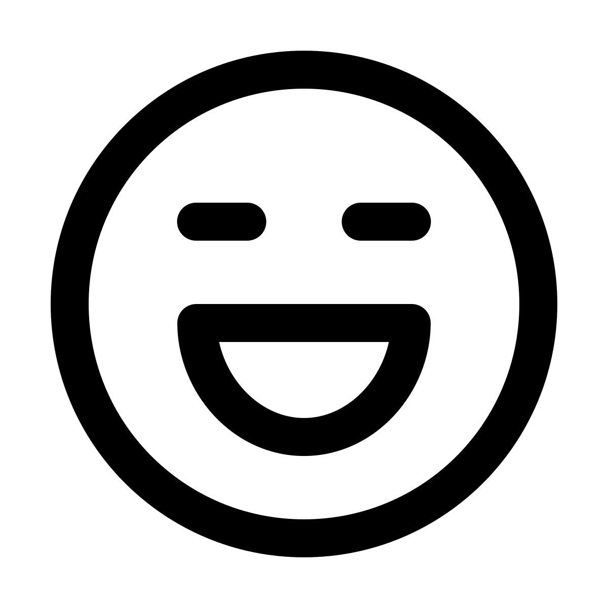 windows 11 outline style 大声笑 icon