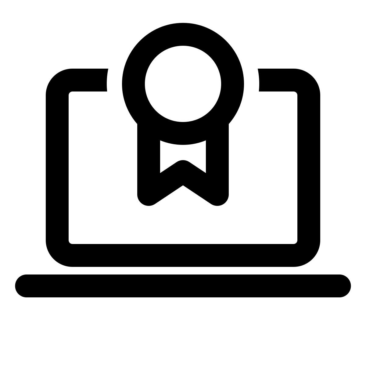 windows 11 outline style macbook medal icon