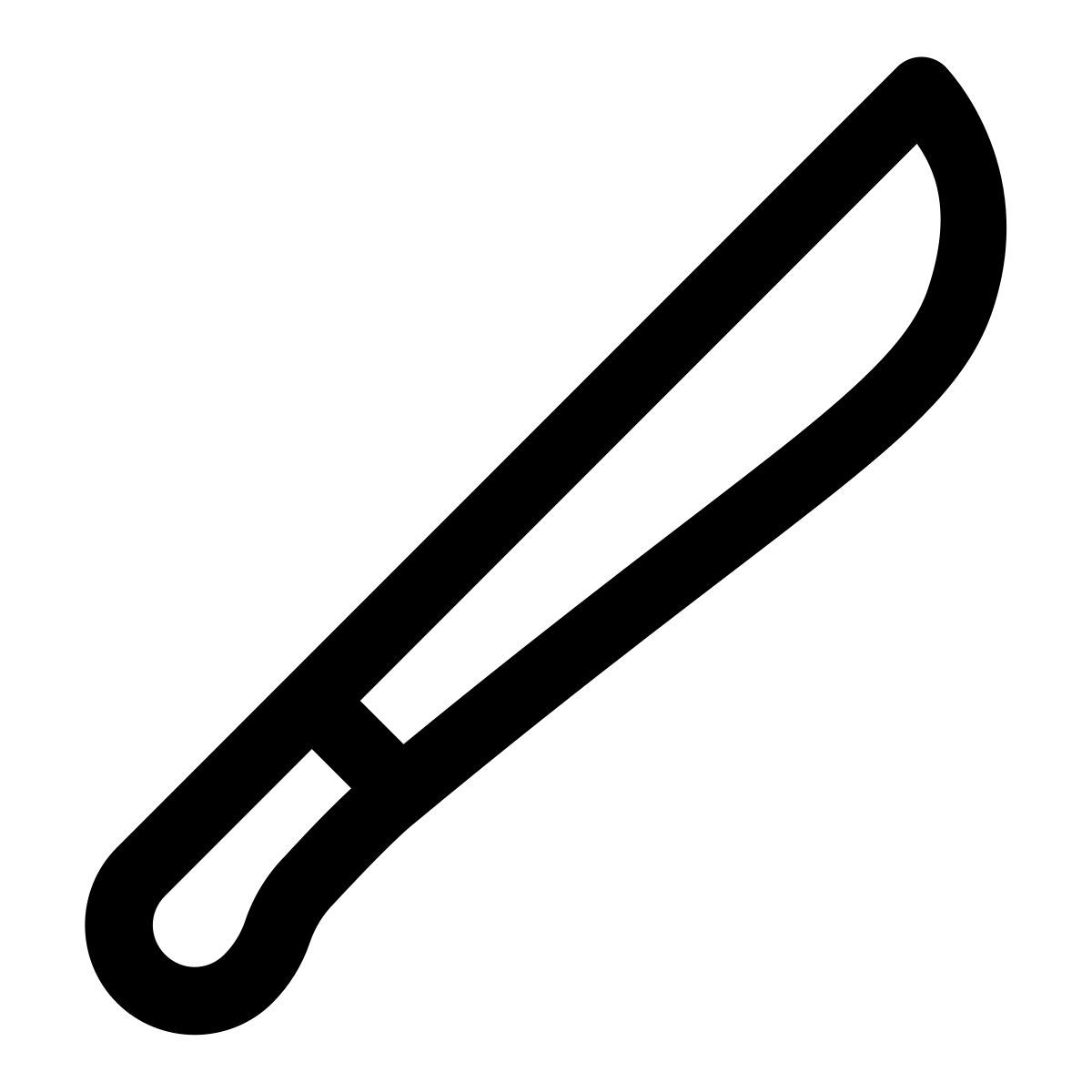 windows 11 outline style machete icon
