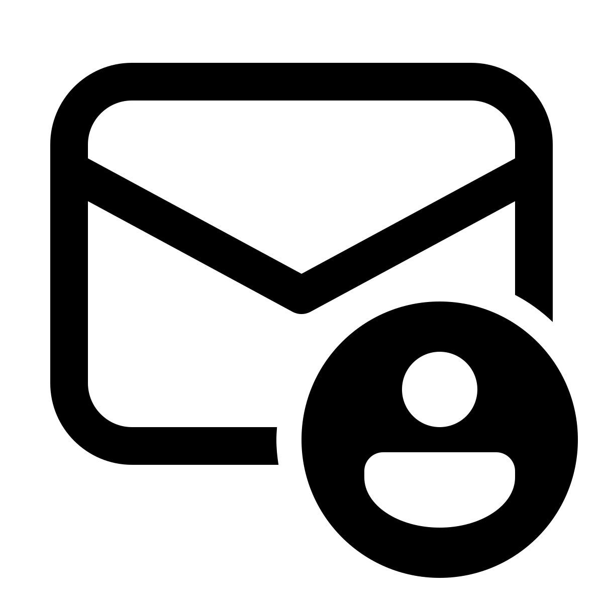windows 11 outline style mail account icon