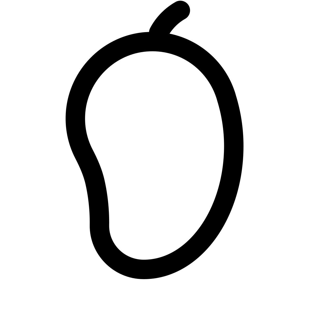 windows 11 outline style mango icon