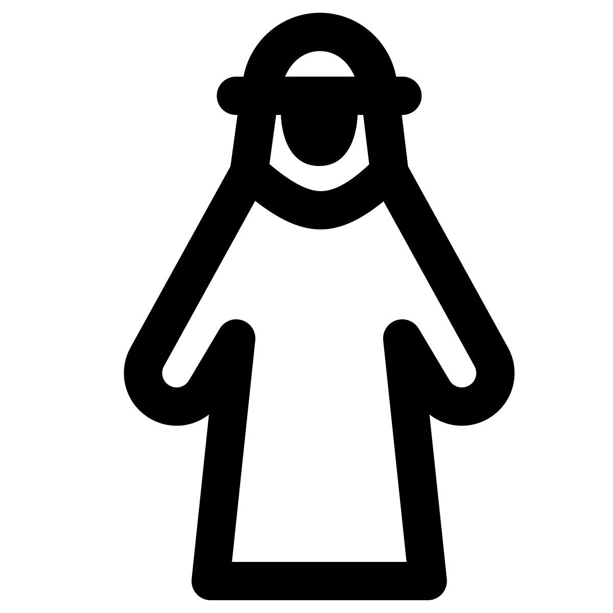 windows 11 outline style musulmano icon