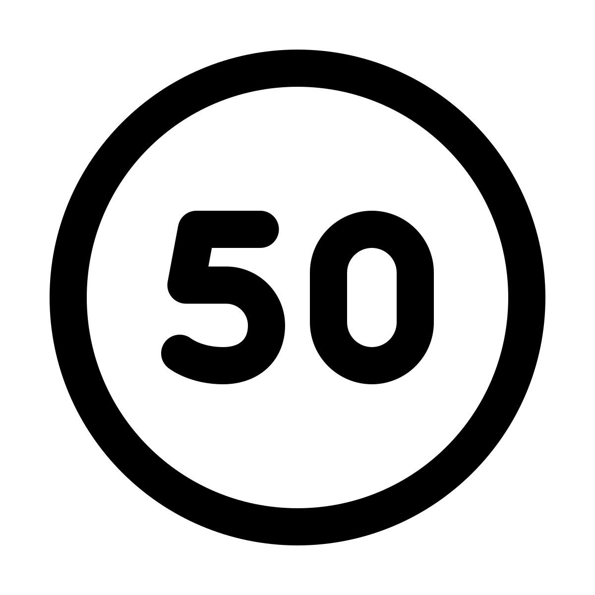 windows 11 outline style velocidad máxima icon