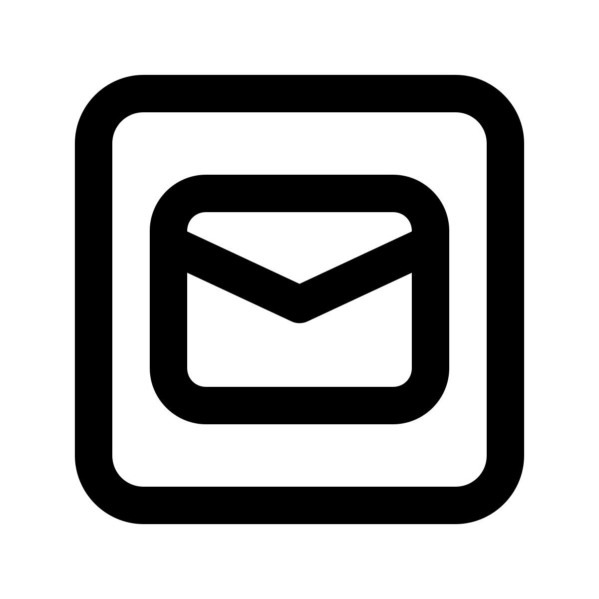 windows 11 outline style message icon