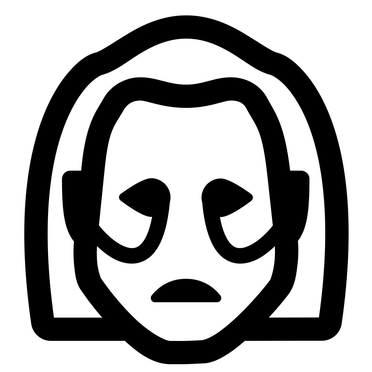 windows 11 outline style michael myers icon