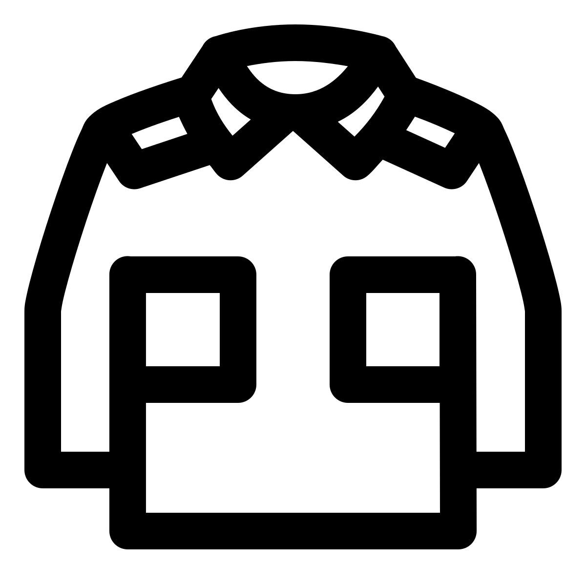 windows 11 outline style 军装 icon