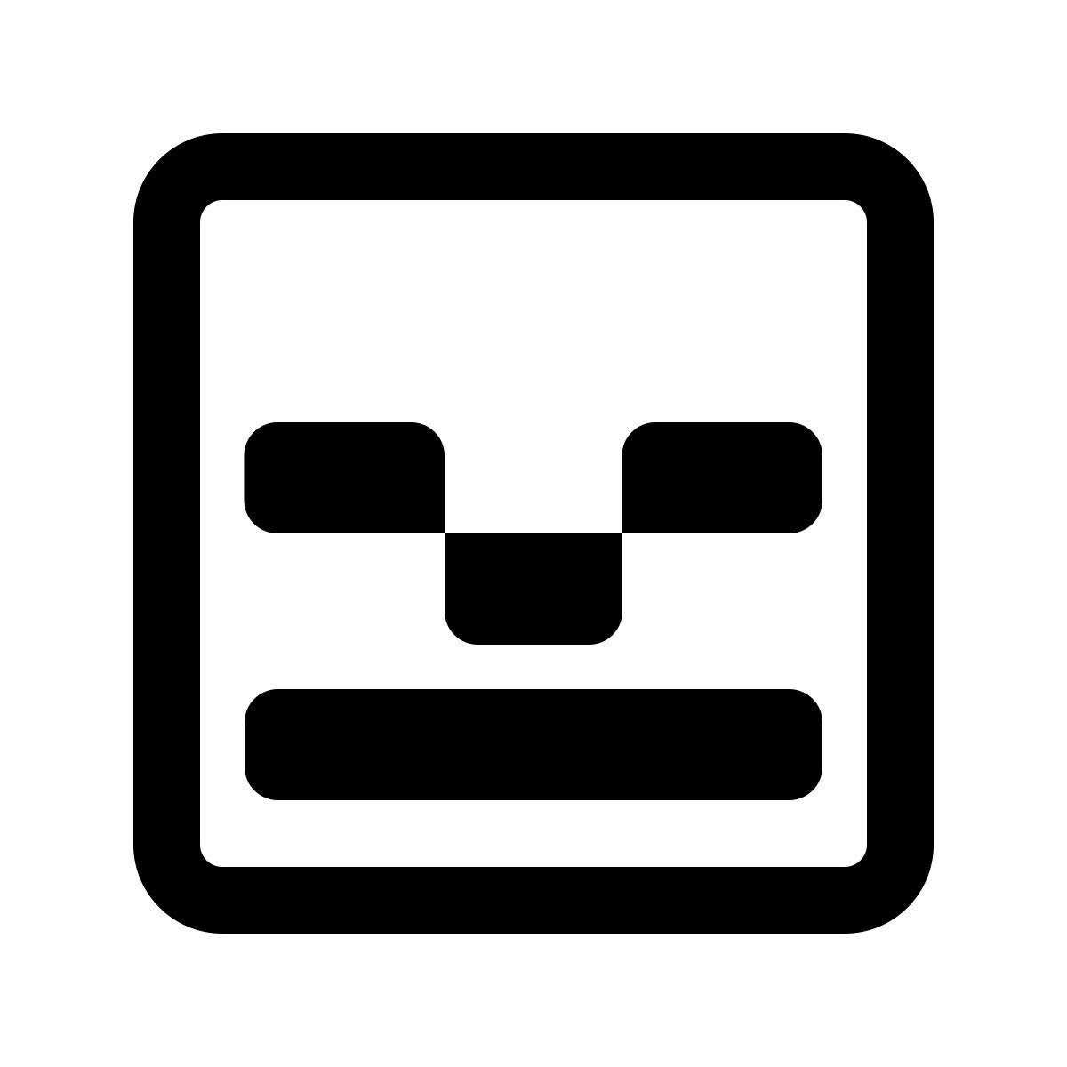 windows 11 outline style mc骷髅 icon