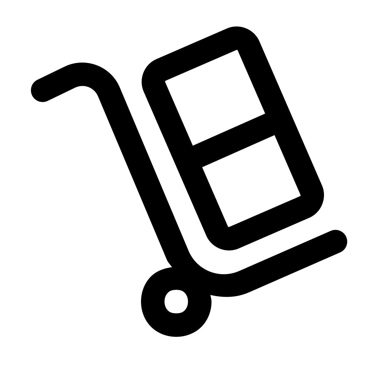 windows 11 outline style spostare con il carrello icon