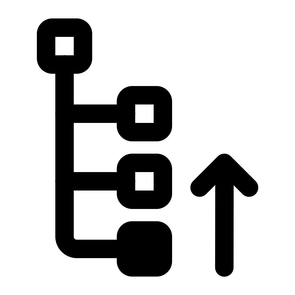 windows 11 outline style 노드 위로 이동 icon