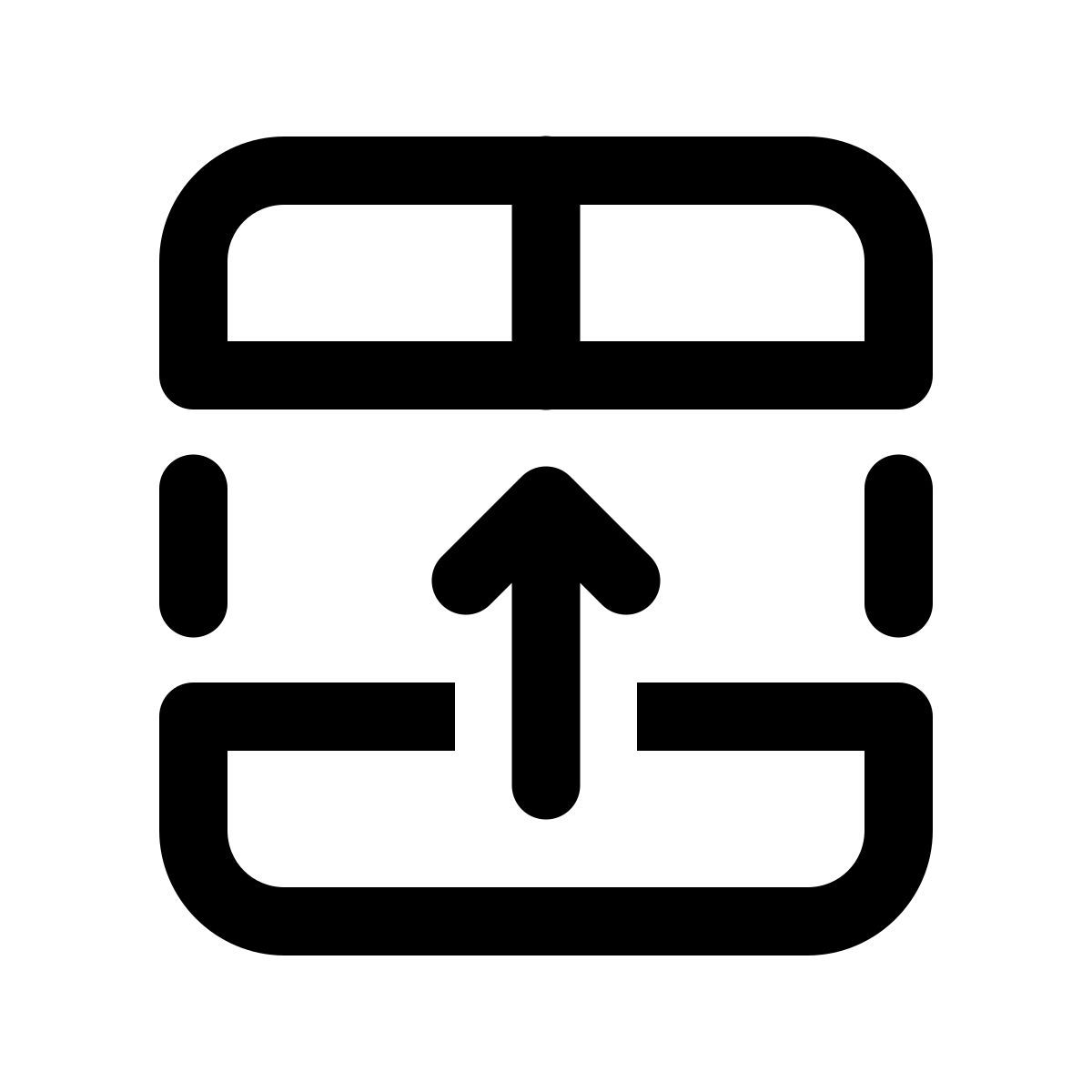 windows 11 outline style déplacer la sélection vers la rangée supérieure icon