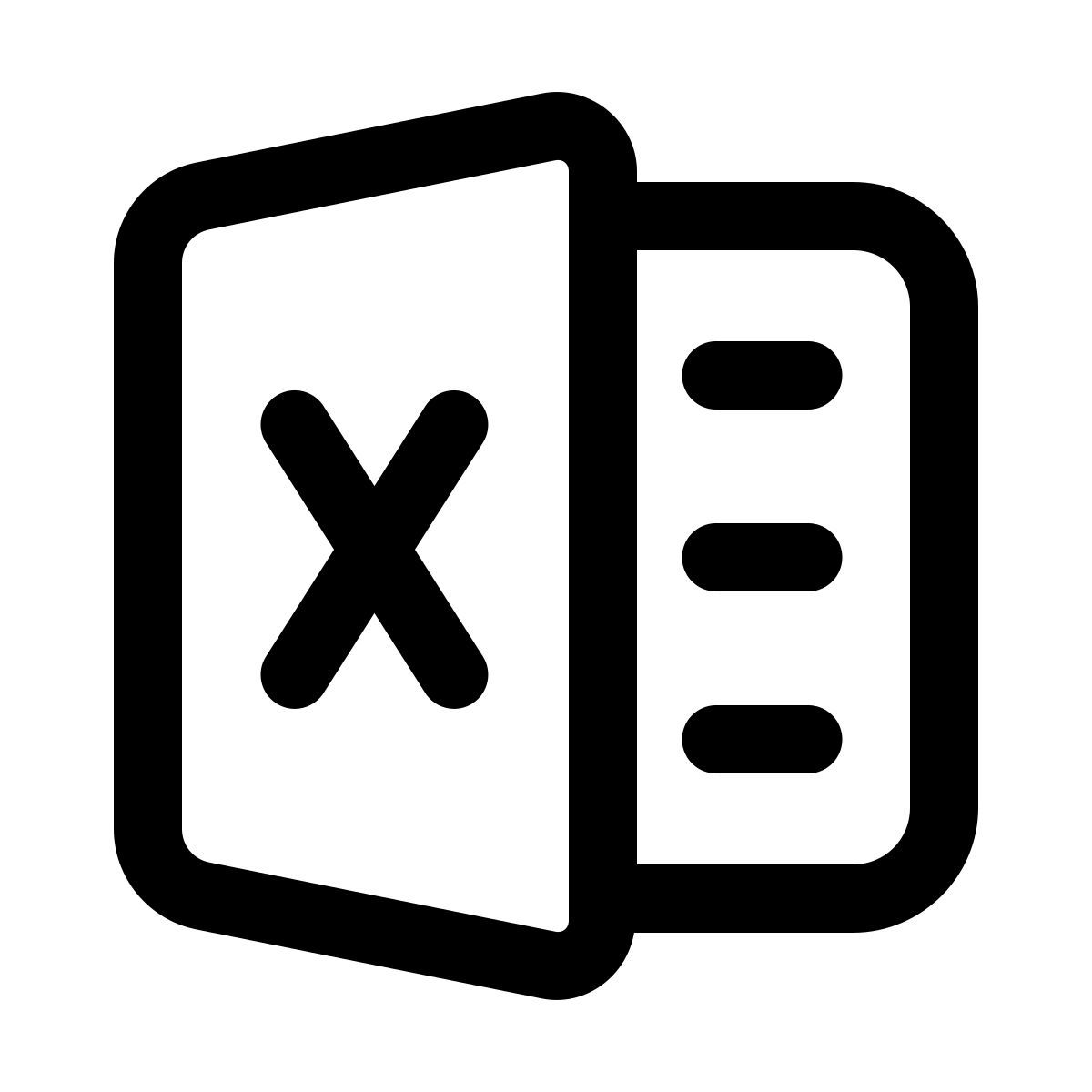 windows 11 outline style ms excel icon