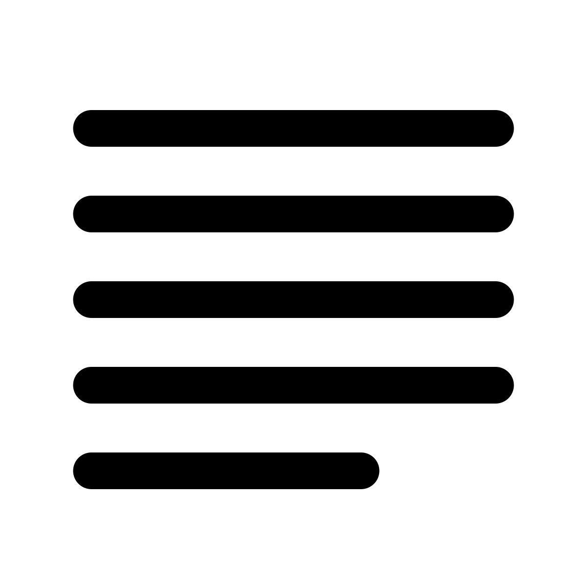 windows 11 outline style 여러 줄 문자 icon