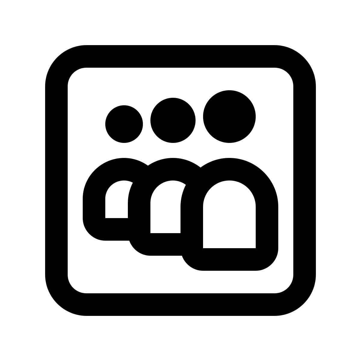windows 11 outline style logo myspace icon