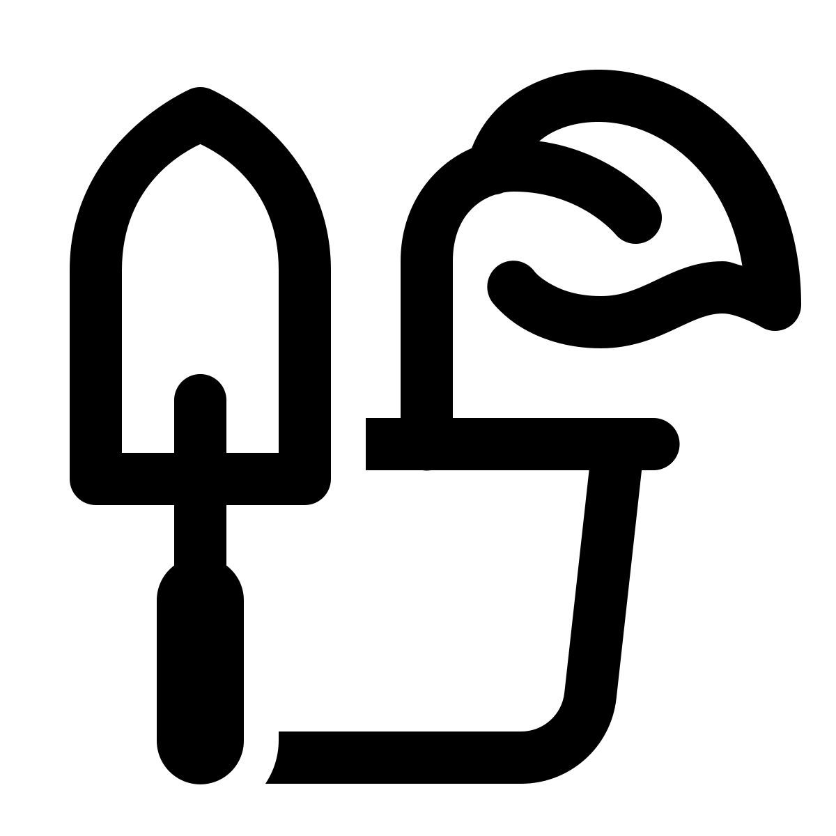 windows 11 outline style n gardening plant icon