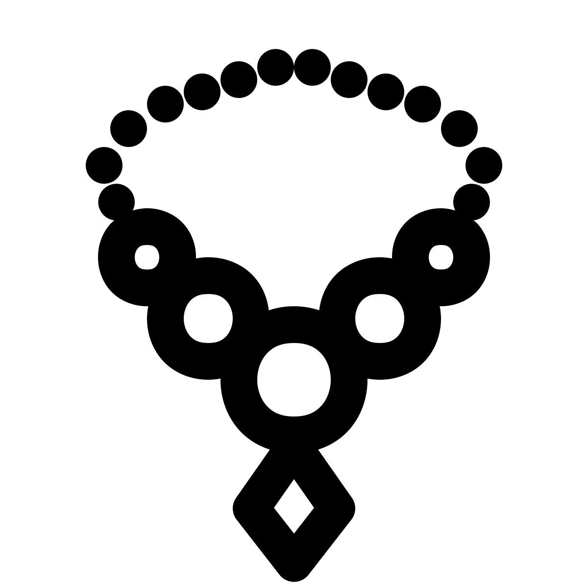 windows 11 outline style 목걸이 icon