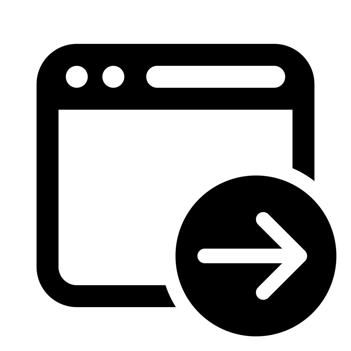 windows 11 outline style 下一个网页 icon