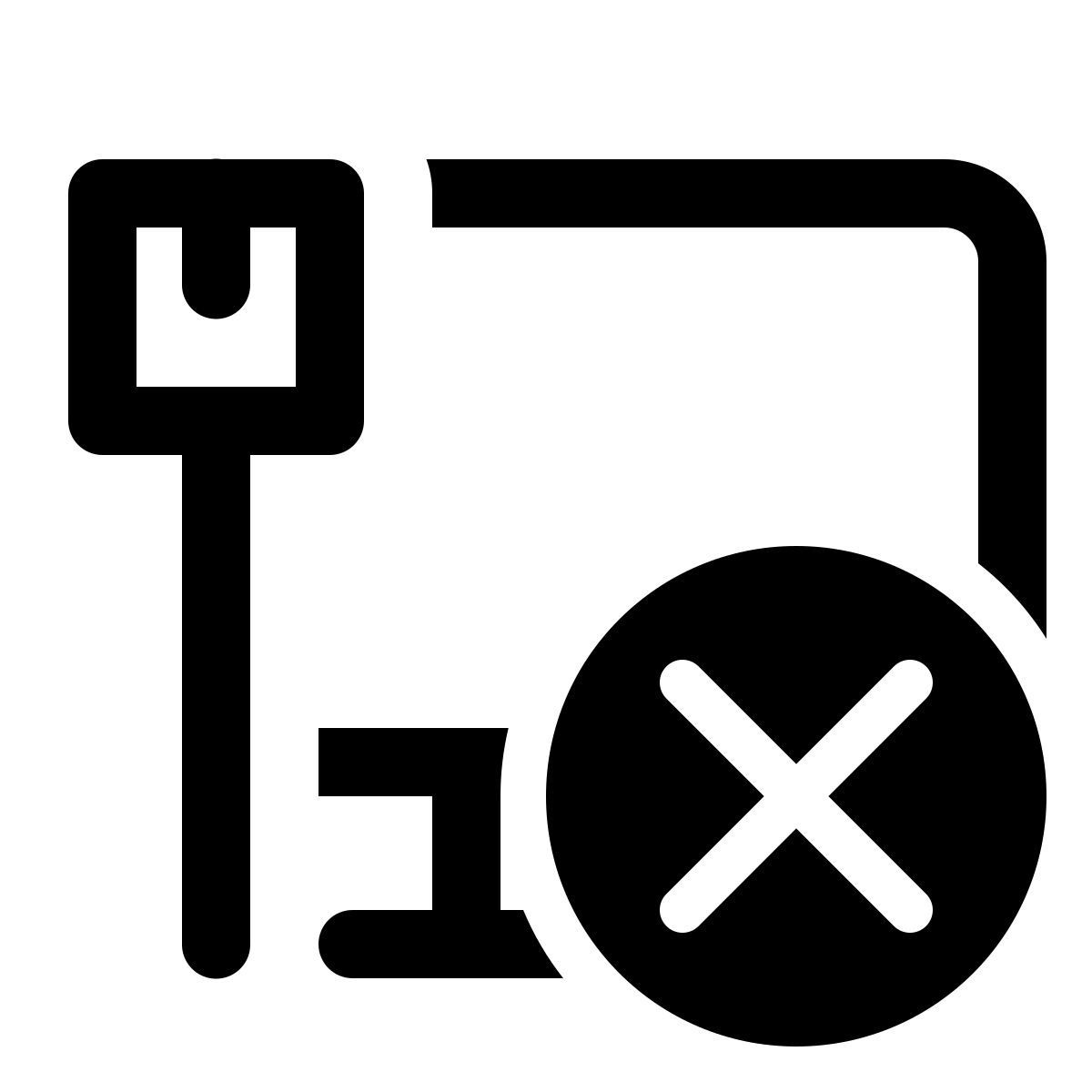 windows 11 outline style pas de réseau icon