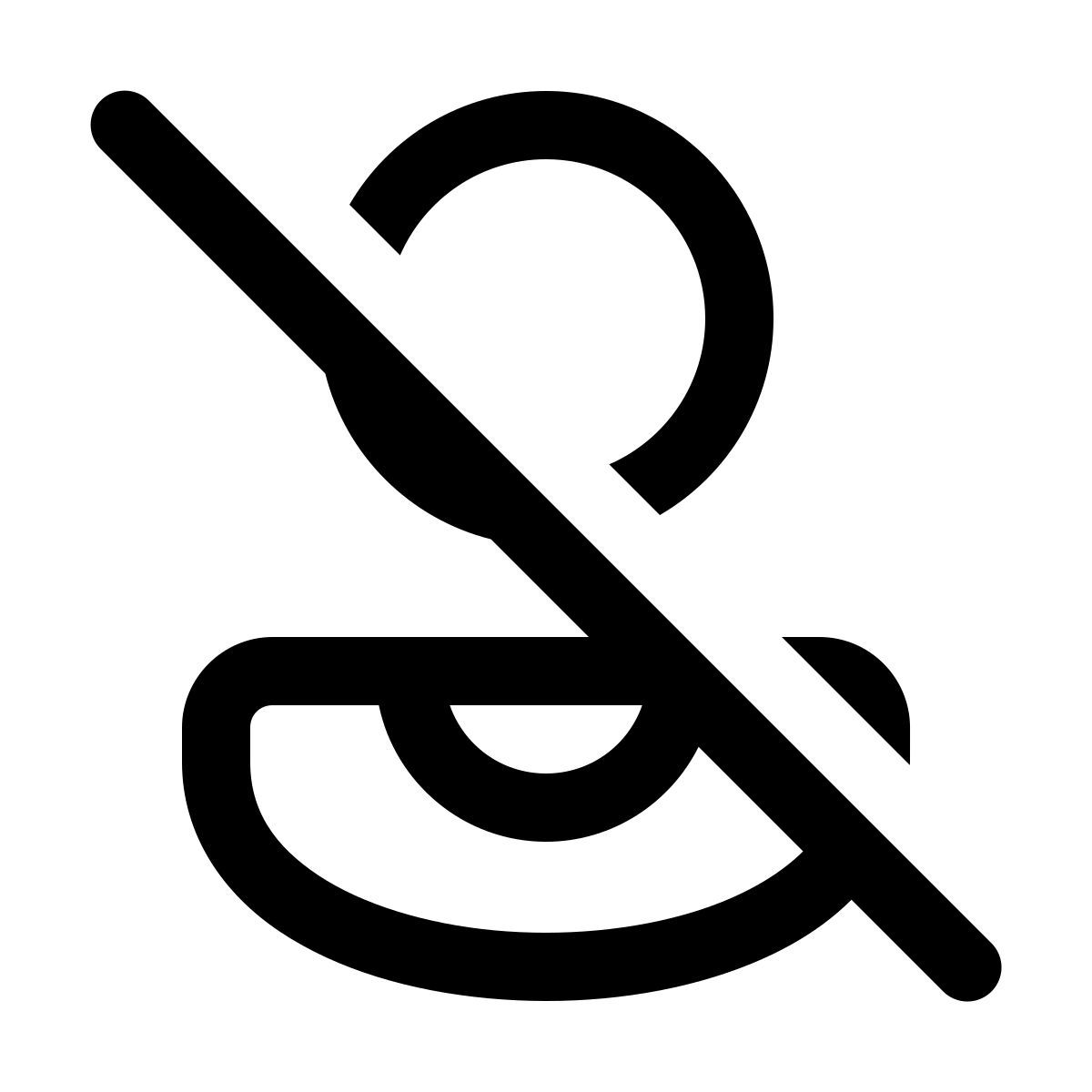 windows 11 outline style sin usuario alternativo icon