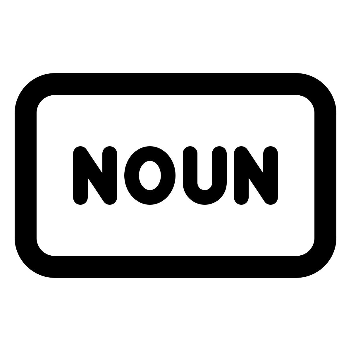 windows 11 outline style 명사 icon