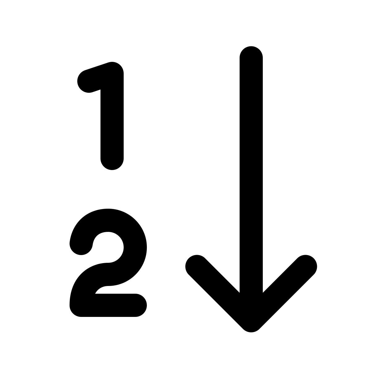 windows 11 outline style 数值排序 icon