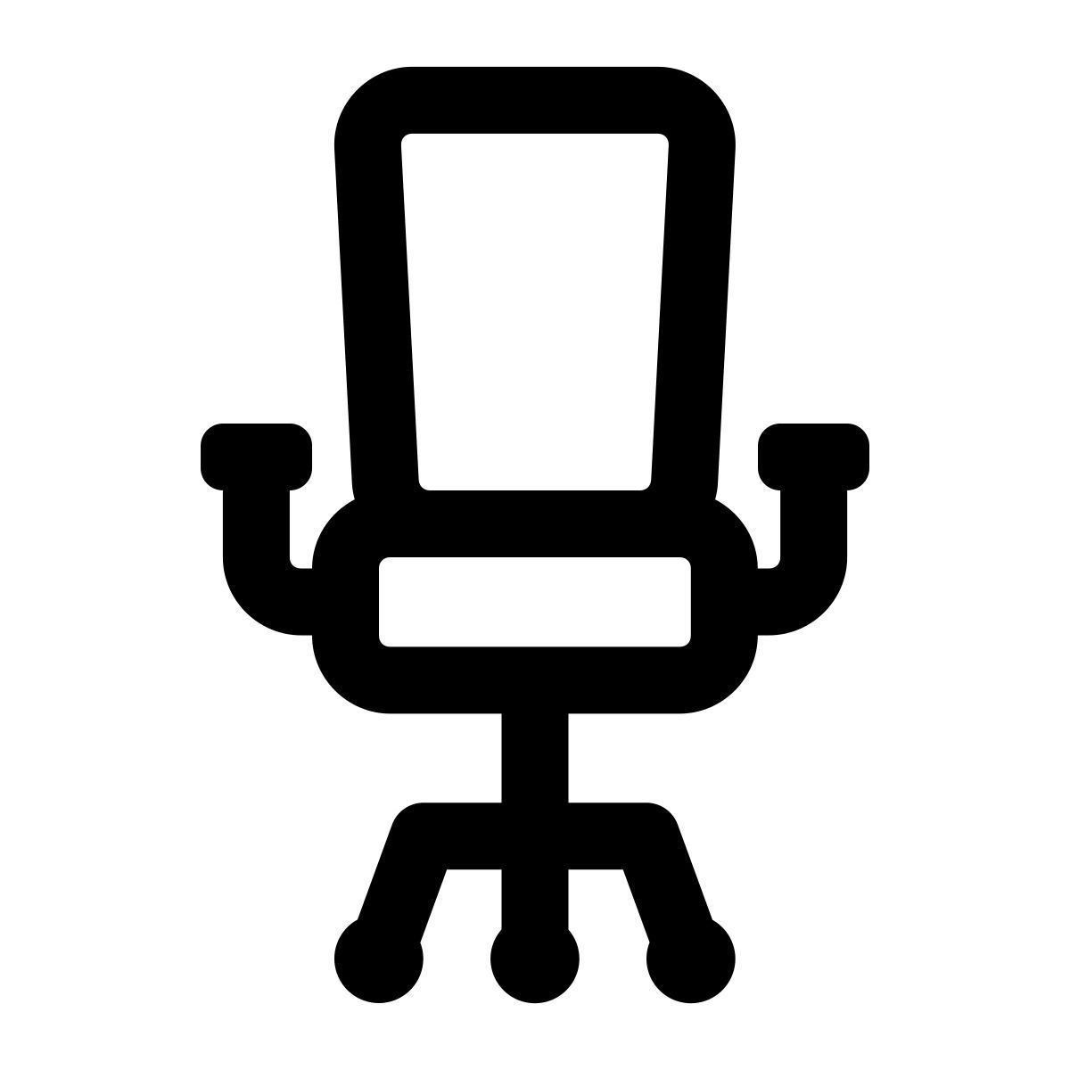 windows 11 outline style bürostuhl 2 icon