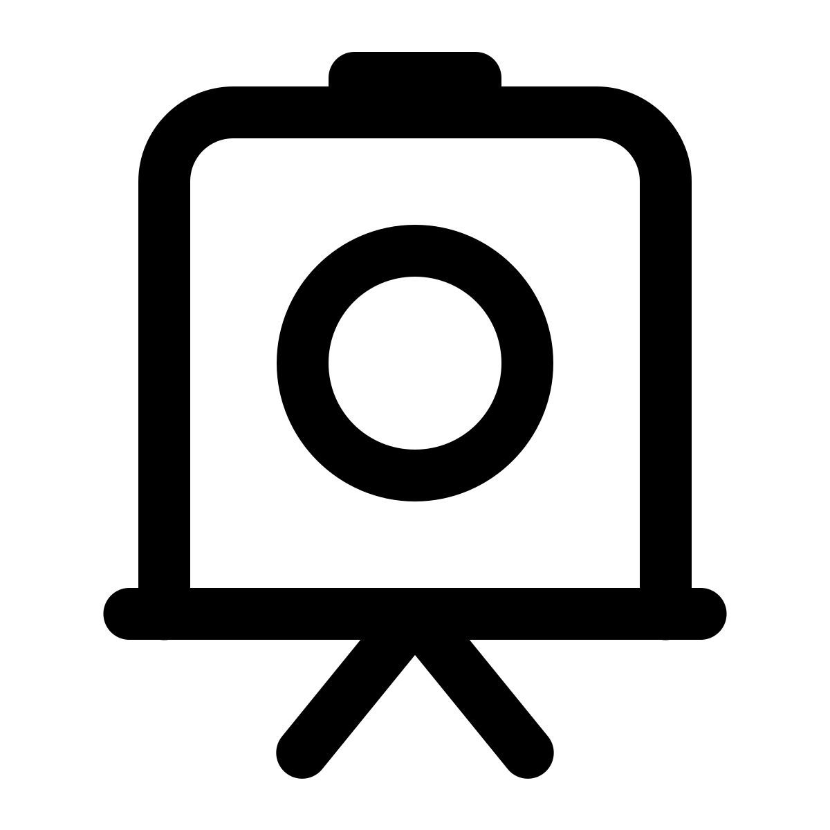 windows 11 outline style 老式相机 icon