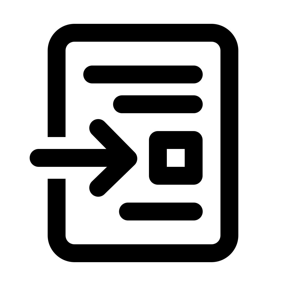 windows 11 outline style apri file sotto cursore icon