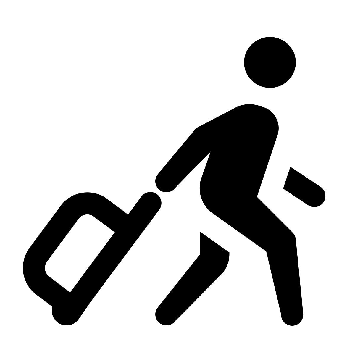 windows 11 outline style 수하물을 가진 승객 icon