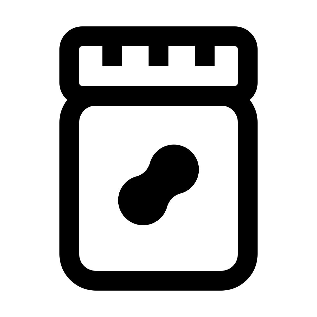 windows 11 outline style 땅콩 버터 icon