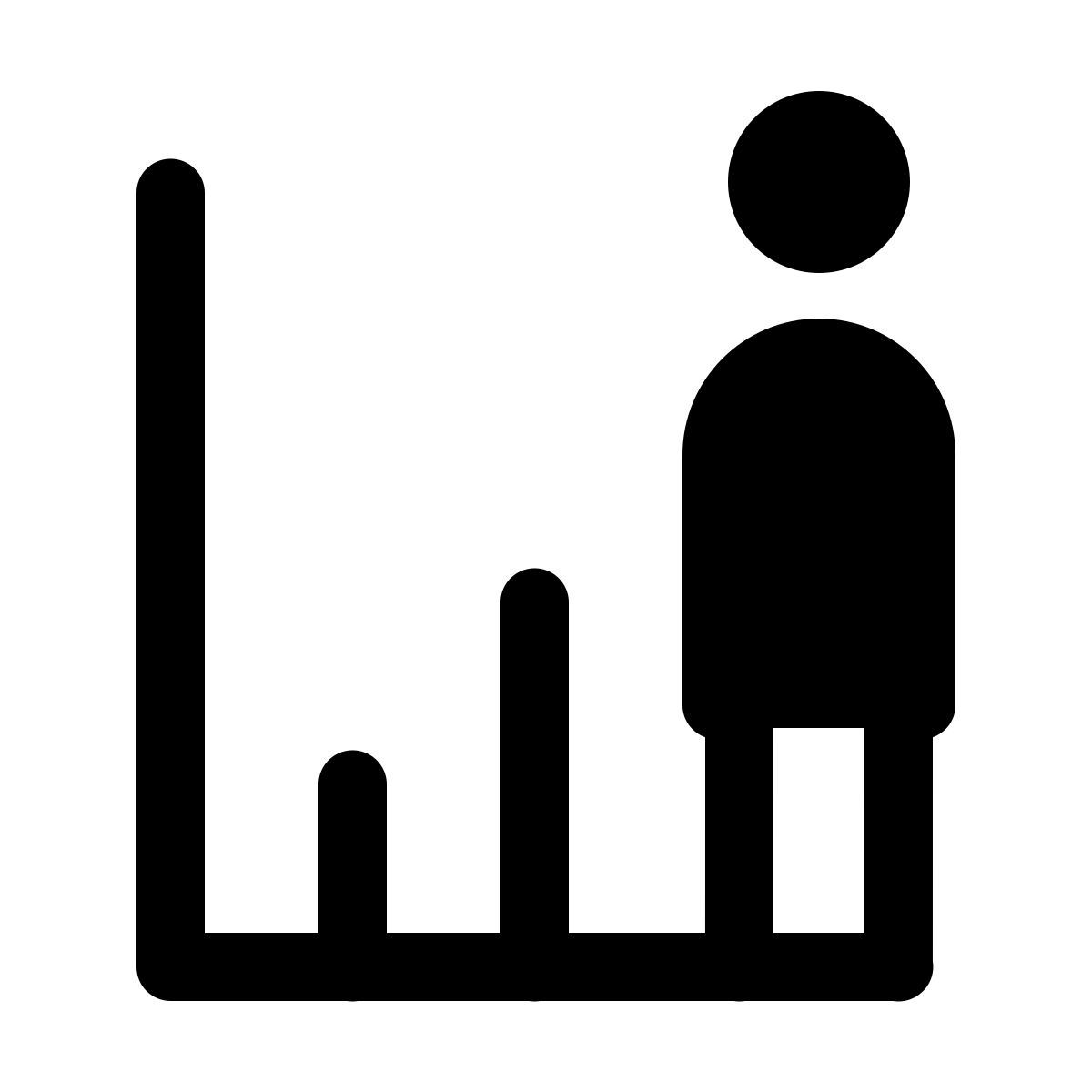 windows 11 outline style personenwachstum icon