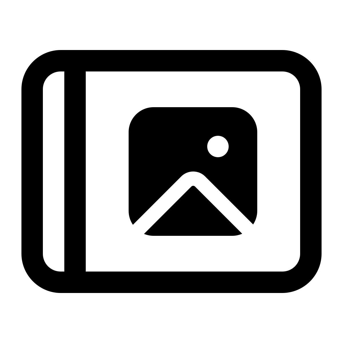 windows 11 outline style photo album icon