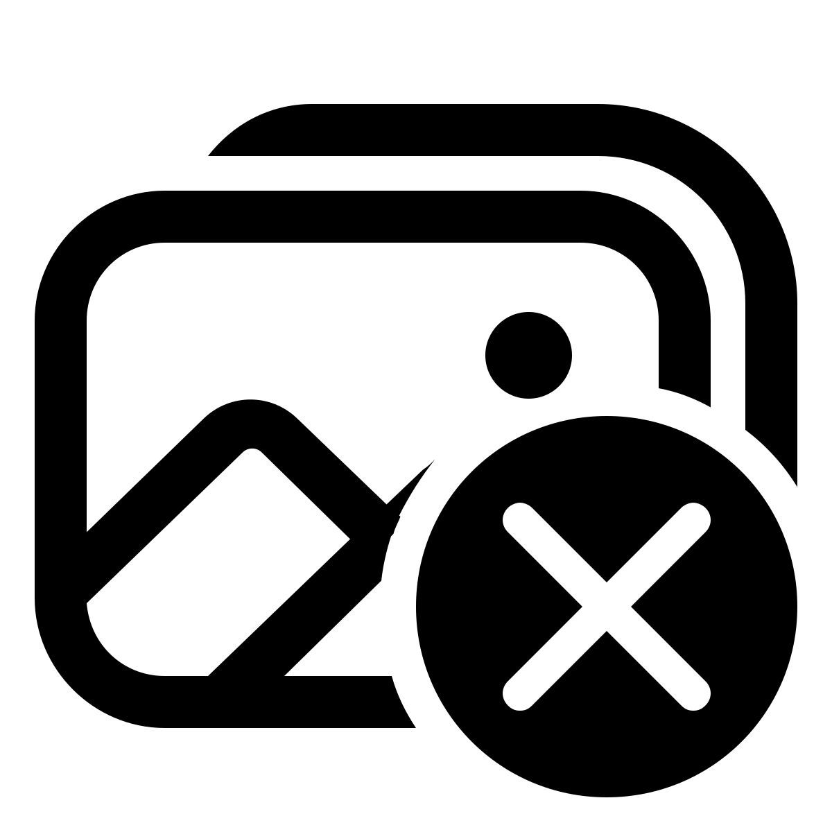 windows 11 outline style 拍摄取消 icon