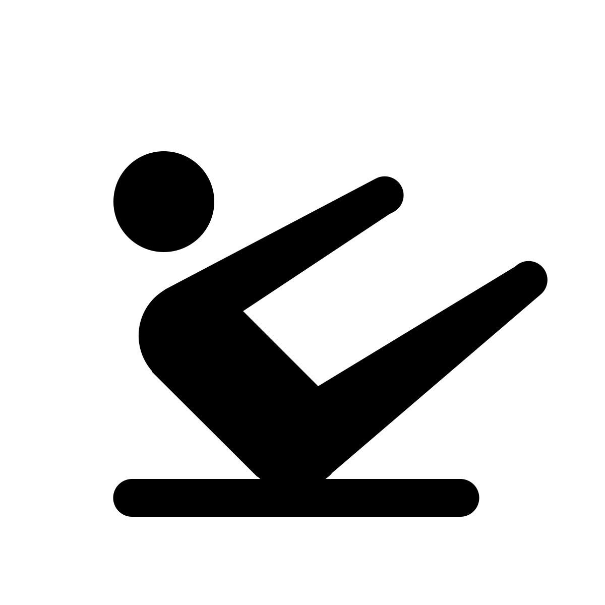 windows 11 outline style pilates icon