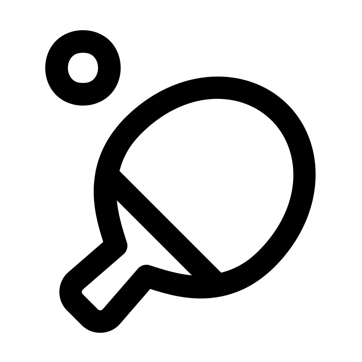 windows 11 outline style ping pong icon