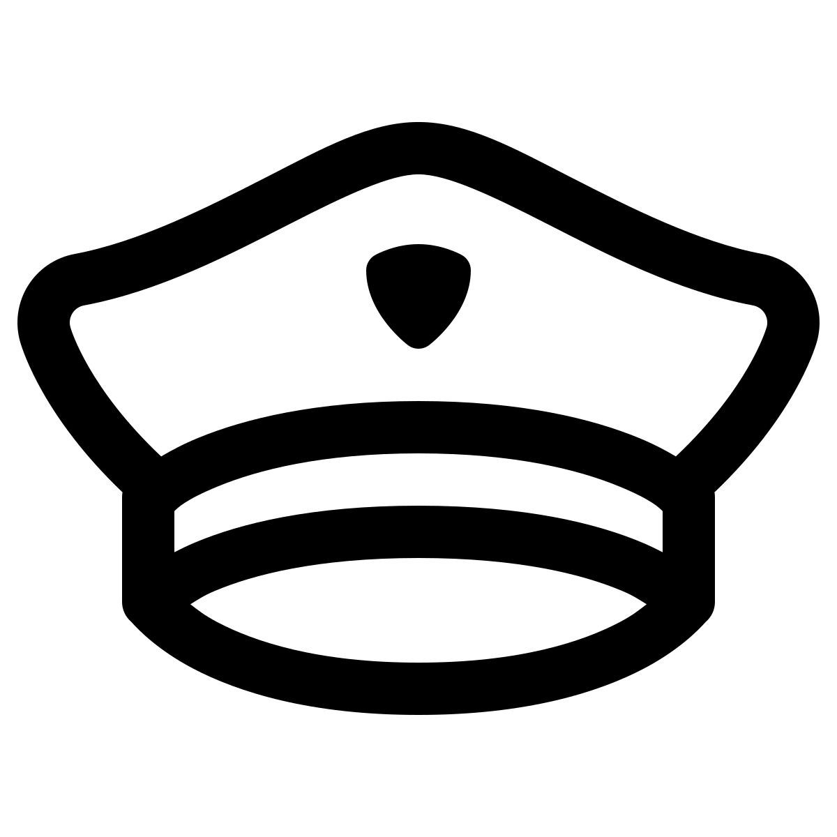 windows 11 outline style poliziotto icon