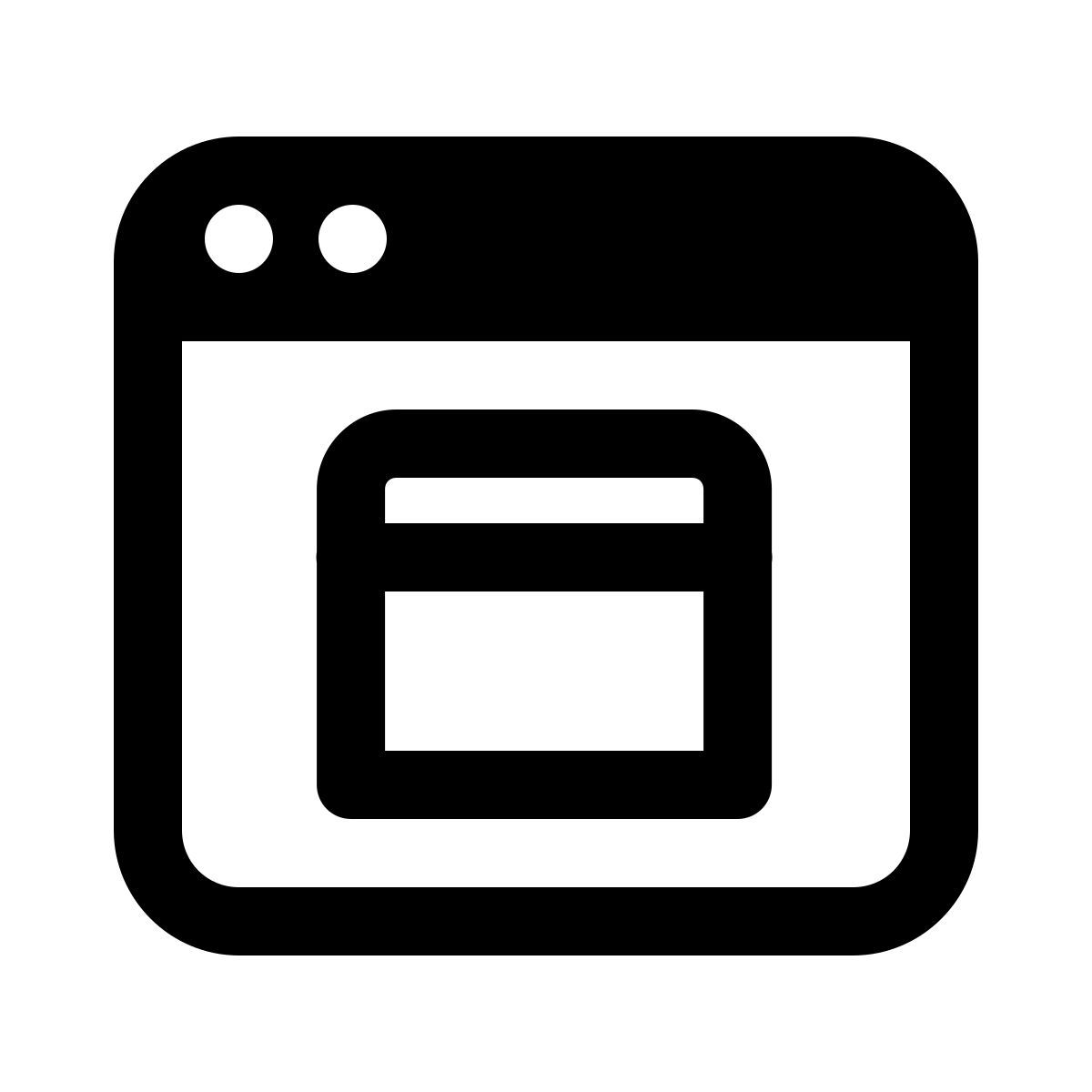 windows 11 outline style janela de pop up icon