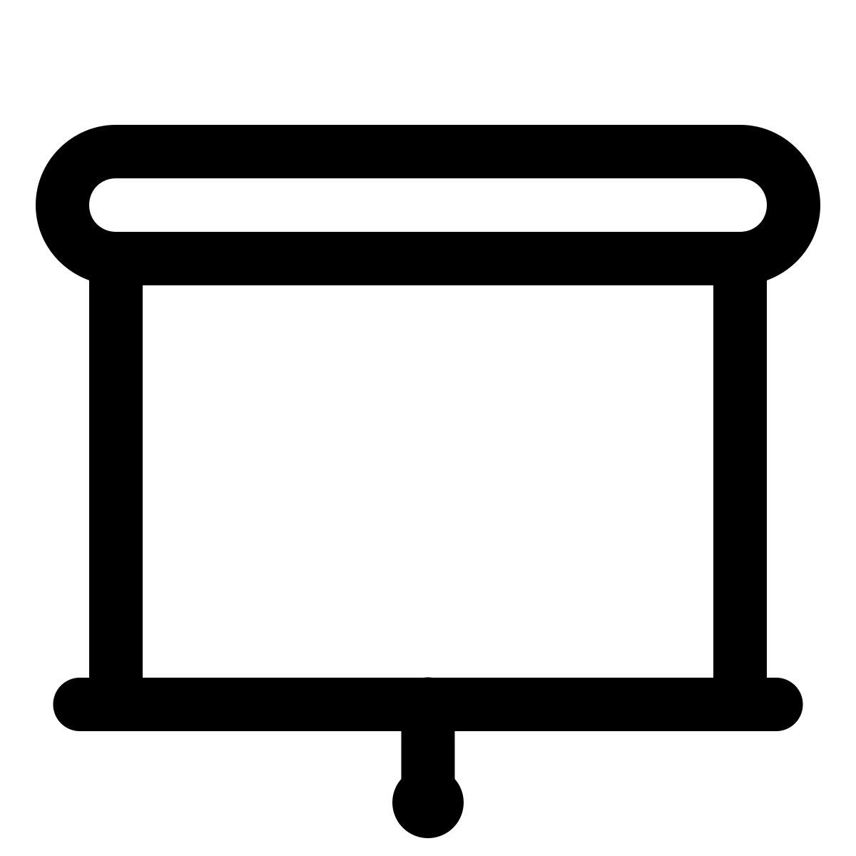 windows 11 outline style 演示屏幕 icon