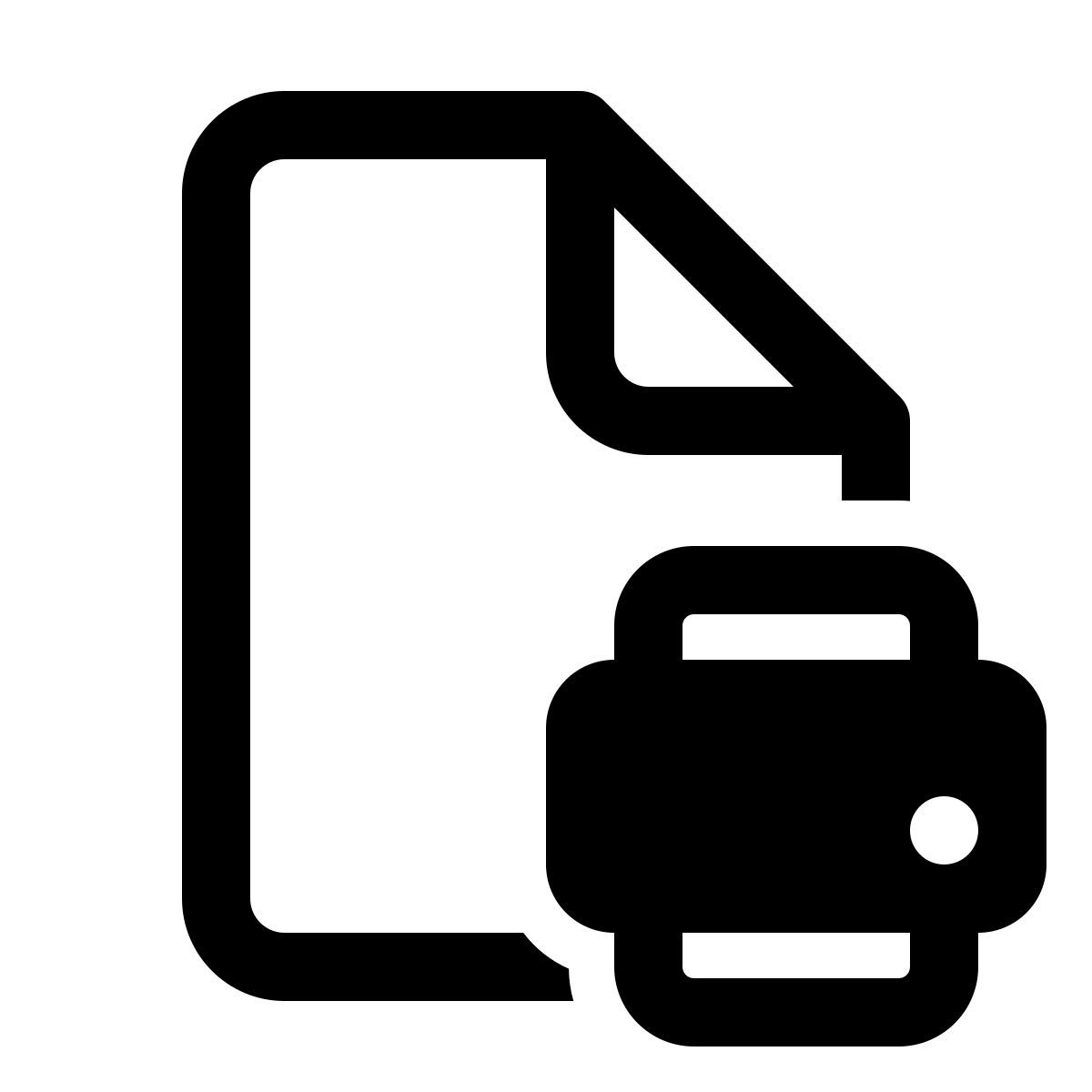 windows 11 outline style 打印文件 icon