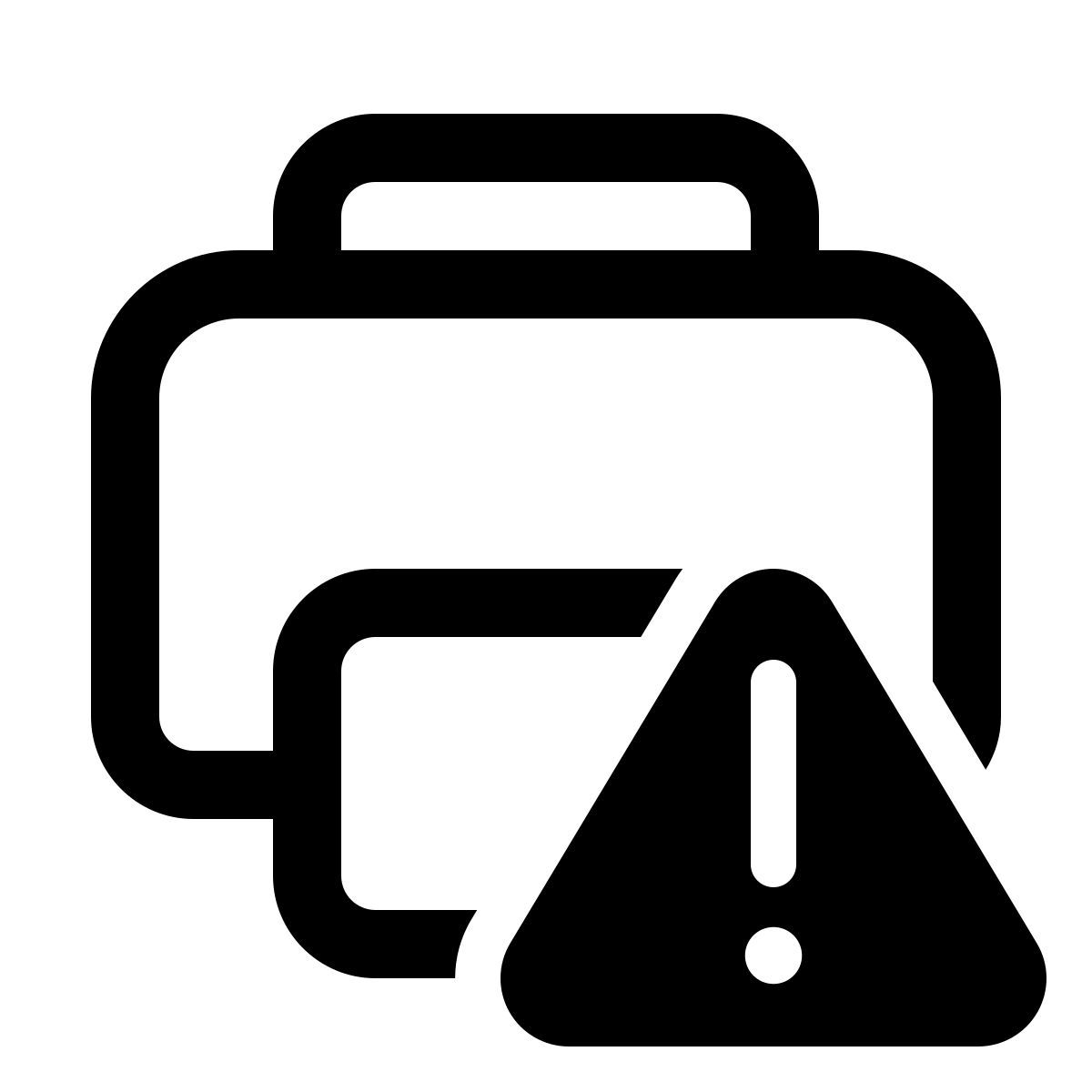 windows 11 outline style printer error icon