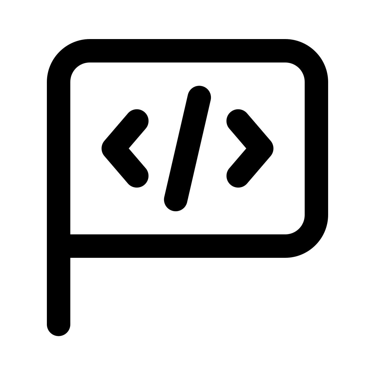 windows 11 outline style 프로그래밍 플래그 icon