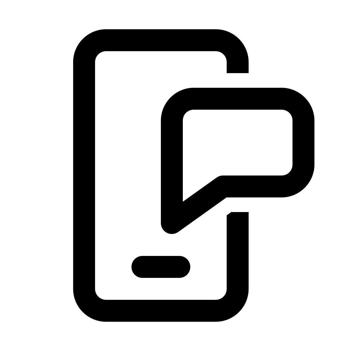 windows 11 outline style notifications push icon