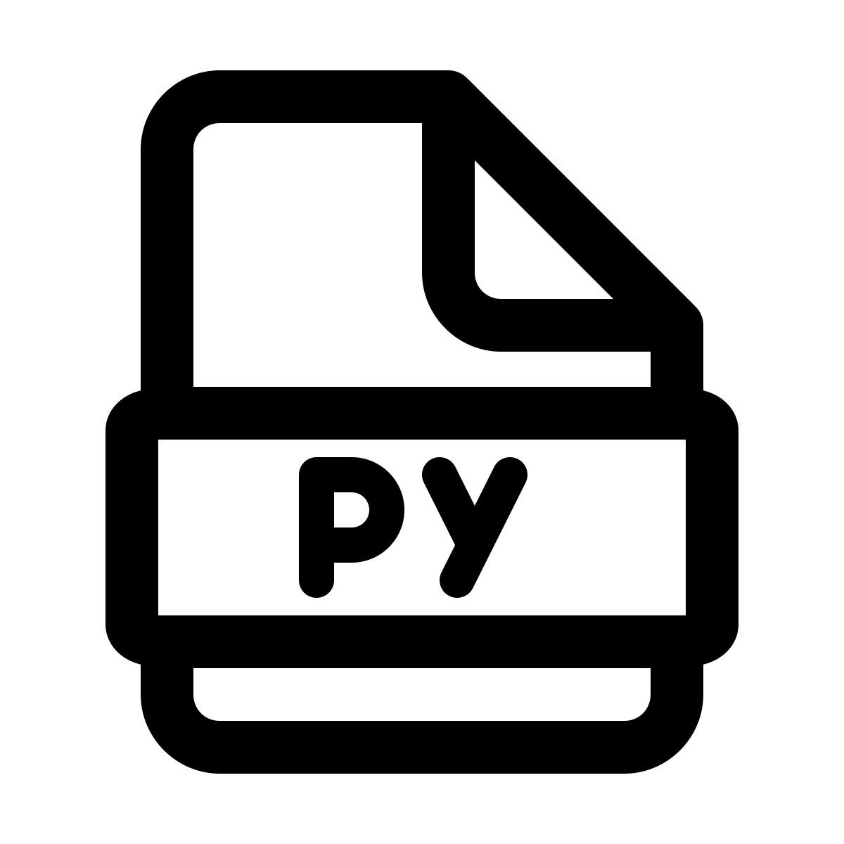 windows 11 outline style archivo de python icon