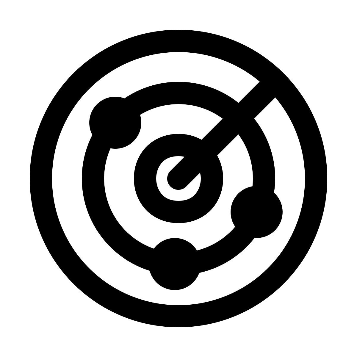 windows 11 outline style radar icon