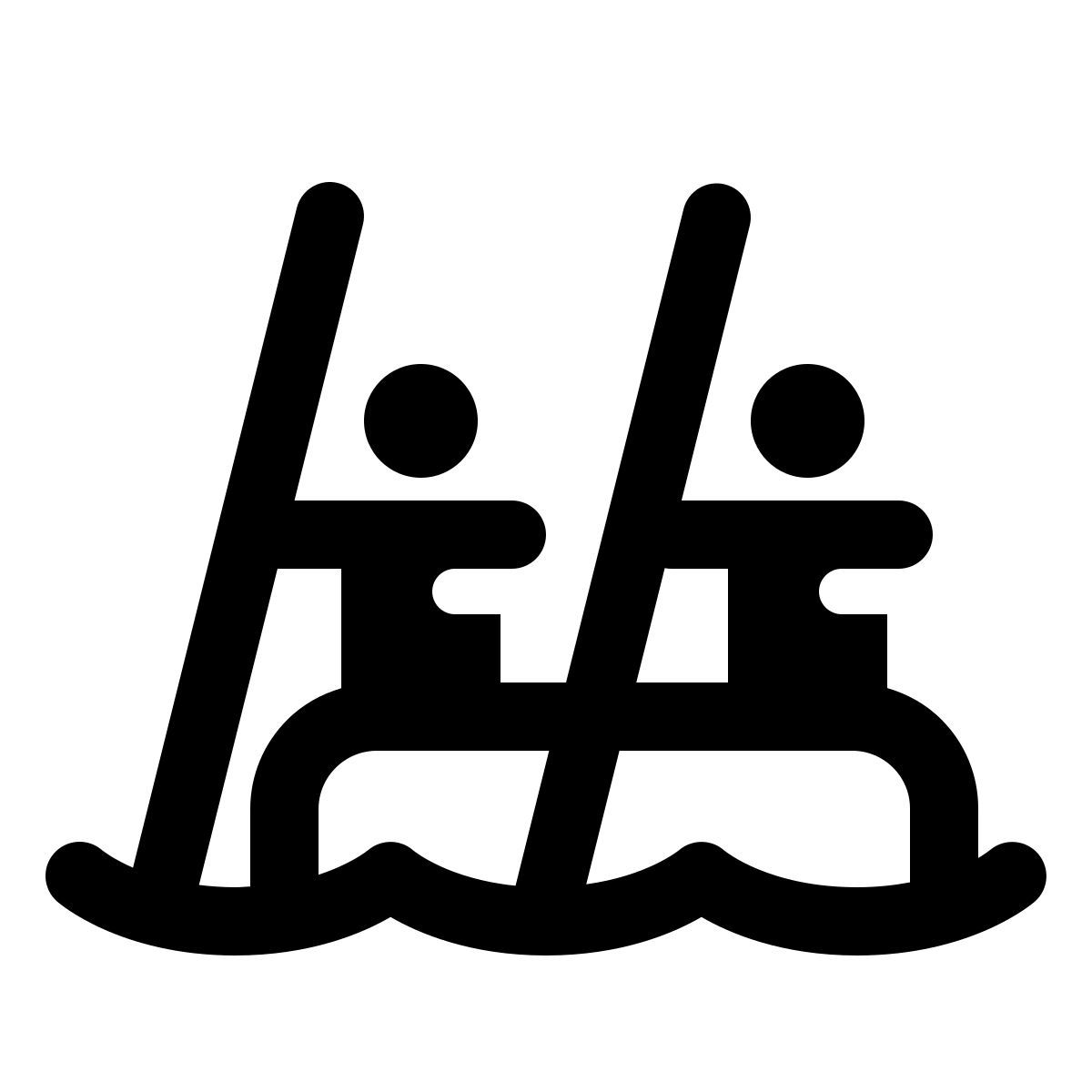 windows 11 outline style rafting icon