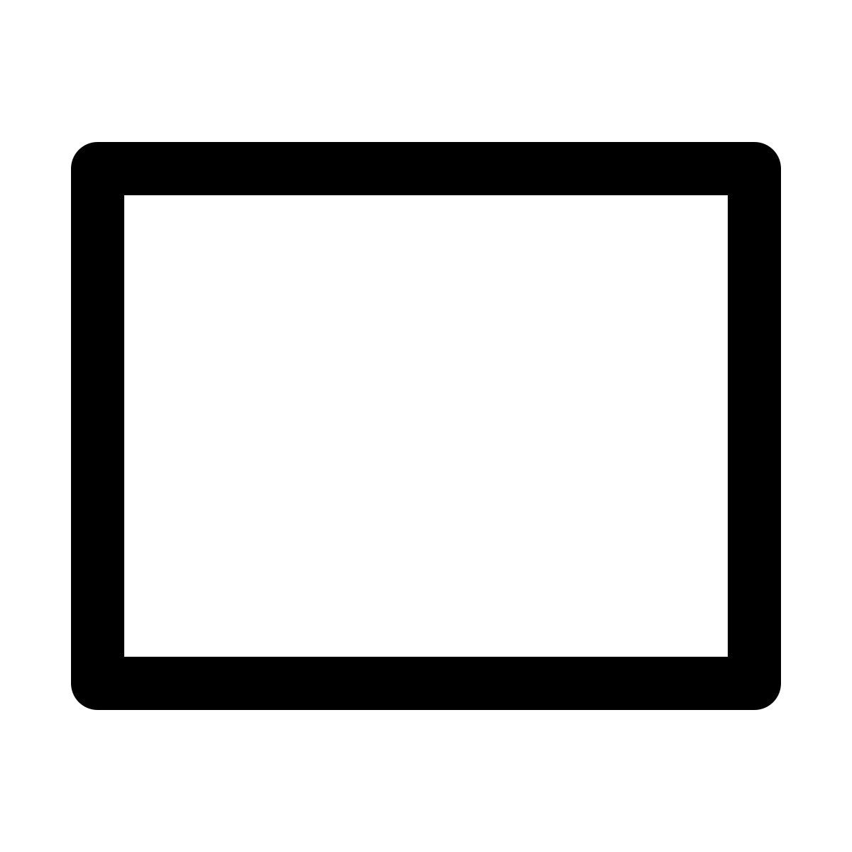 windows 11 outline style 长方形 icon
