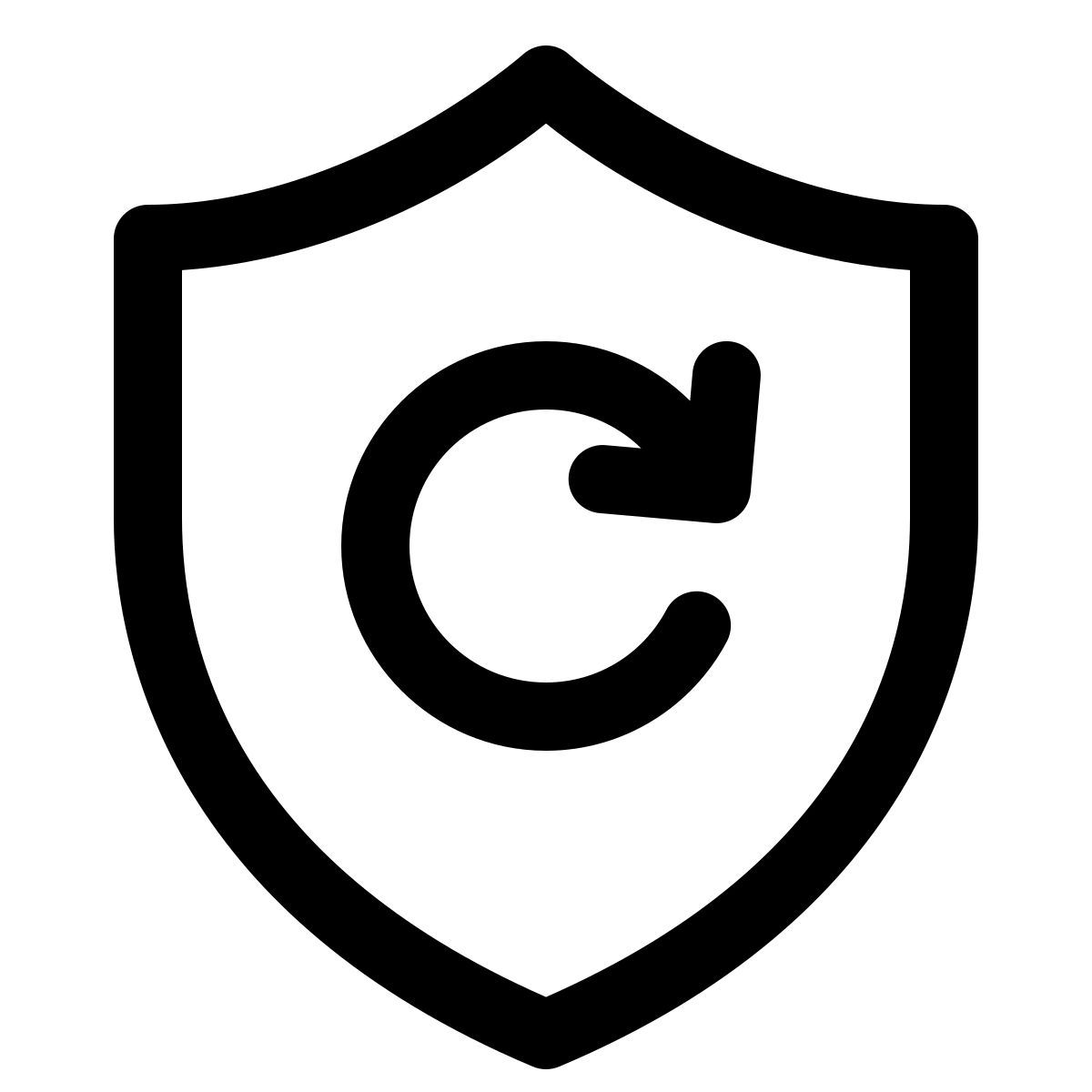 windows 11 outline style neu laden schild icon