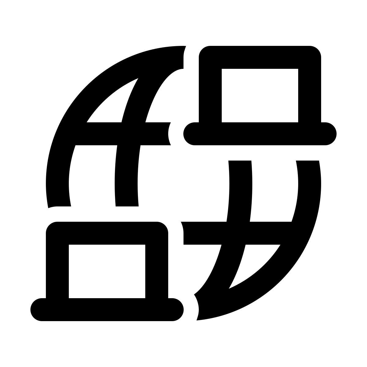 windows 11 outline style 원격 icon