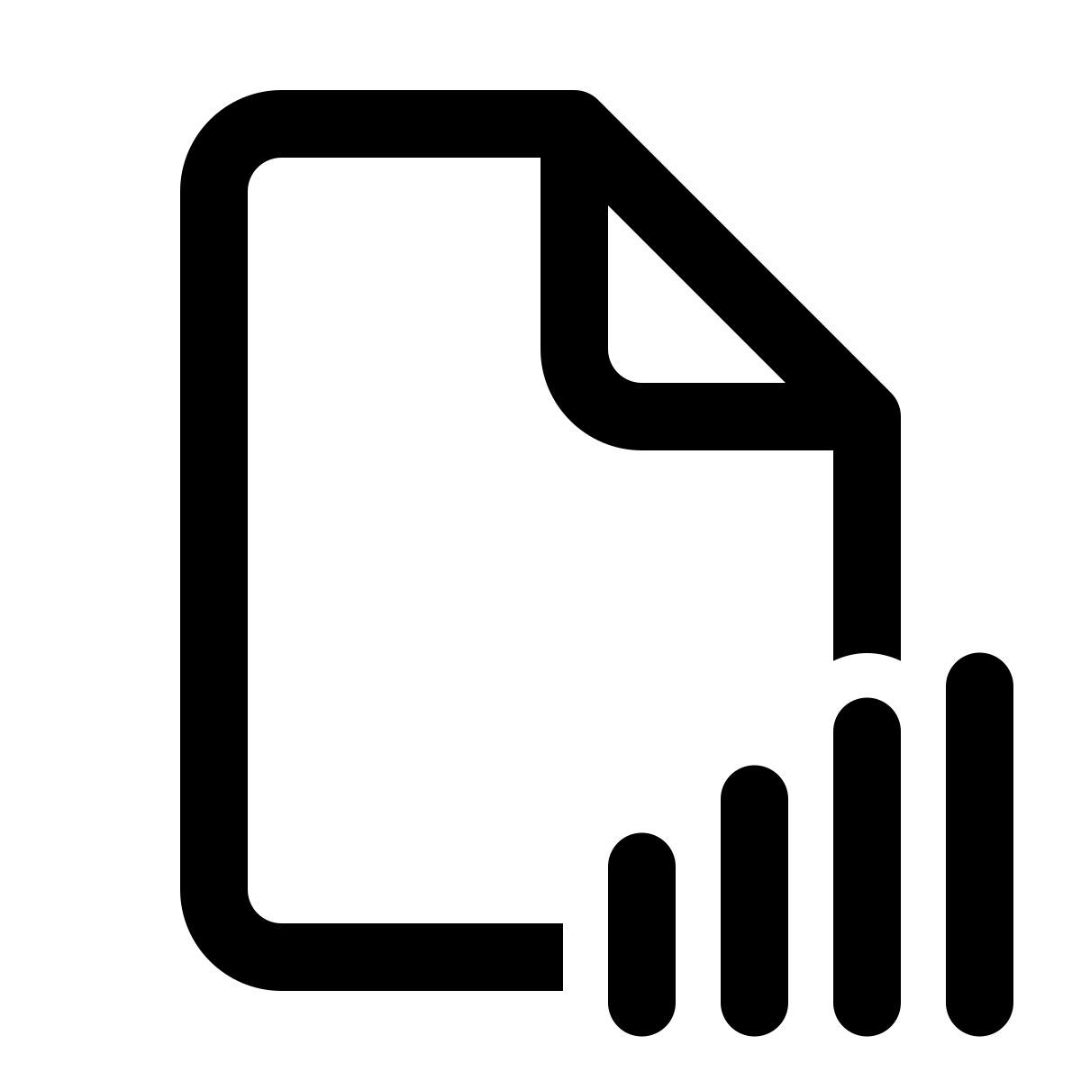 windows 11 outline style archivo de informe icon