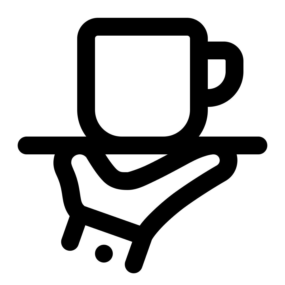 windows 11 outline style recoger en restaurante icon